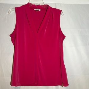 Calvin Klein sleeveless blouse pink size M